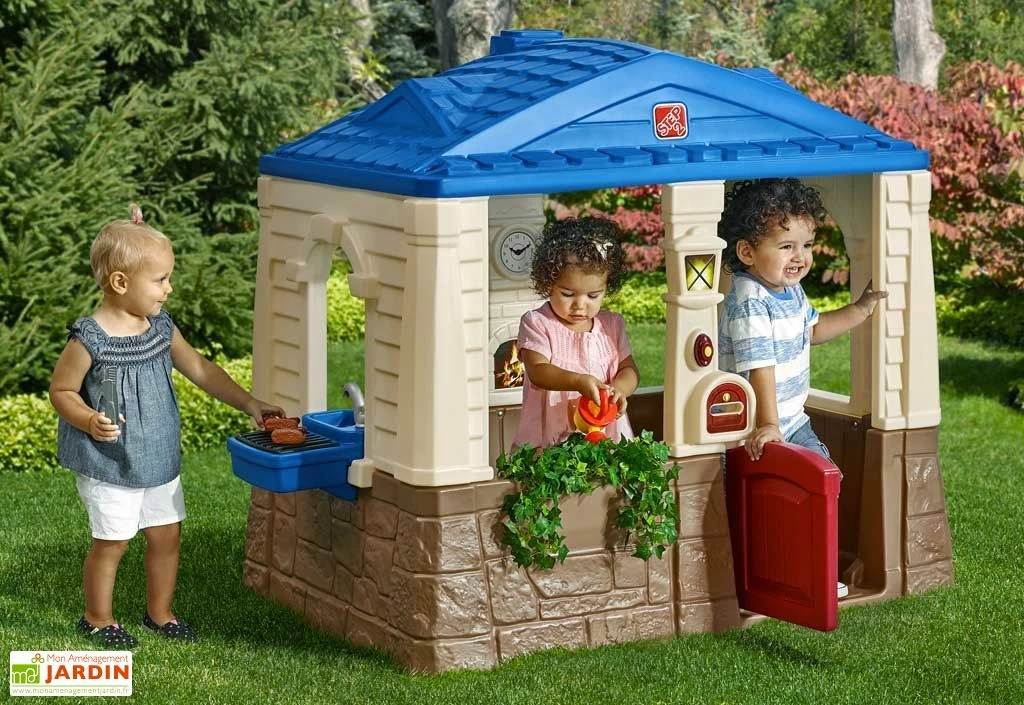 Step2 Cabane De Jardin Enfant En Plastique - Maison Neat & Tidy Bleue 4 Step2 Cabane De Jardin Enfant En Plastique - Maison Neat & Tidy Bleue – Image 2