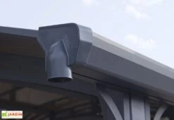 Carport Arcadia 6,49 X 3,59 M Gris | Palram - Canopia -Solid || Axi || EXIT TOYS Soldes Boutique carport aluminium polycarbonate arcadia 6400 23 m 2