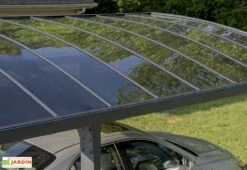 Carport Arizona Breeze 4,95 X 2,89 M Gris | Palram - Canopia -Solid || Axi || EXIT TOYS Soldes Boutique carport aluminium polycarbonate autoportant design 495x300 2