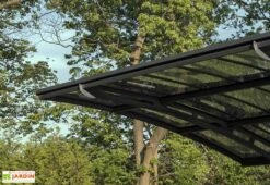 Carport Arizona Breeze 4,95 X 2,89 M Gris | Palram - Canopia -Solid || Axi || EXIT TOYS Soldes Boutique carport aluminium polycarbonate autoportant design 495x300 6