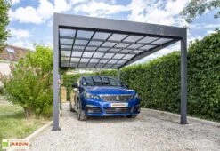 Carport En Aluminium Et Polycarbonate Libeccio 15 M²