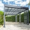 Carport En Aluminium Et Polycarbonate + 3 Brise-Vues Libeccio 16 M² -Solid || Axi || EXIT TOYS Soldes Boutique carport aluminium polycarbonate libeccio 16m 1