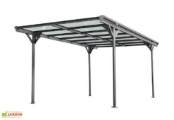 Carport Autoportant En Aluminium Et Polycarbonate 15 M² – Lola -Solid || Axi || EXIT TOYS Soldes Boutique carport aluminium polycarbonate lola forest style