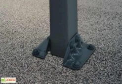 Carport Arcadia 8,63 X 3,59 M Gris | Palram - Canopia -Solid || Axi || EXIT TOYS Soldes Boutique carport aluminium polycarbonate palram arcadia ancrage 4