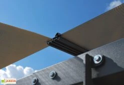 Carport Arcadia 10,7 X 3,59 M Gris | Palram - Canopia -Solid || Axi || EXIT TOYS Soldes Boutique carport aluminium polycarbonate palram arcadia plaques profils