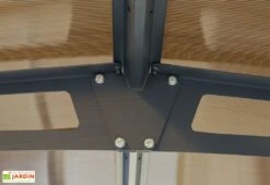 Carport Arcadia 4,35 X 3,59 M Gris | Palram - Canopia -Solid || Axi || EXIT TOYS Soldes Boutique carport aluminium polycarbonate palram arcadia toiture 2