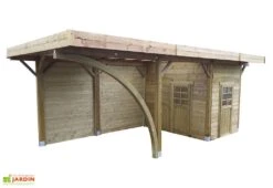 Solid Carport Bois Autoclave Modulable 4 X 5 M -Solid || Axi || EXIT TOYS Soldes Boutique carport bois autoclave modulable 4x5m 1
