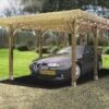 Solid Carport Bois Autoclave Modulable 5 X 5 M -Solid || Axi || EXIT TOYS Soldes Boutique carport bois autoclave modulable 5x5m