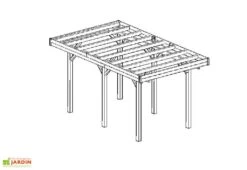 Solid Carport Bois Modulable 3x5 M -Solid || Axi || EXIT TOYS Soldes Boutique carport bois modulable solid s7721 2