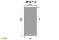 Carport Bois Optima 1 Voiture (Plusieurs Tailles) -Solid || Axi || EXIT TOYS Soldes Boutique carport bois optima 3 taille