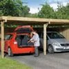 Carport Bois Optima Duo 2 Voitures (Plusieurs Tailles) -Solid || Axi || EXIT TOYS Soldes Boutique carport bois optima duo 1