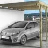 Carport En Bois Adossé Henri 14,9 M² -Solid || Axi || EXIT TOYS Soldes Boutique carport bois traite autoclave gus
