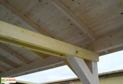 Carport Bois Toit 2 Pentes + Bardeaux Bitumés – 5 X 3,5 M -Solid || Axi || EXIT TOYS Soldes Boutique carport bois traite toiture double pente bardeau bitume 5m 1