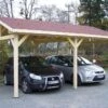 Carport Bois Toit 2 Pentes + Bardeaux Bitumés – 6 X 4,5 M -Solid || Axi || EXIT TOYS Soldes Boutique carport bois traite toiture double pente bardeau bitume 6m