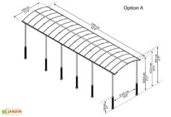 Carport Camping-car Alpine 12,9 X 3,59 M Gris | Palram - Canopia -Solid || Axi || EXIT TOYS Soldes Boutique carport camping car alpine 1290cm palram canopia 1