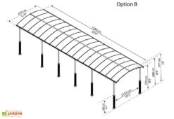 Carport Camping-car Alpine 12,9 X 3,59 M Gris | Palram - Canopia -Solid || Axi || EXIT TOYS Soldes Boutique carport camping car alpine 1290cm palram canopia