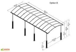 Carport Camping-car Alpine 8,63 X 3,52 M Gris | Palram - Canopia -Solid || Axi || EXIT TOYS Soldes Boutique carport camping car alpine 863cm palram canopia 3