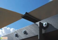 Carport Camping-car Alpine 5,07 X 3,52 M Gris | Palram - Canopia -Solid || Axi || EXIT TOYS Soldes Boutique carport camping car aluminium polycarbonate alpine palram toiture profils 2