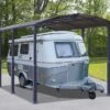 Carport Camping-car Alpine 5,07 X 3,52 M Gris | Palram - Canopia -Solid || Axi || EXIT TOYS Soldes Boutique carport camping car aluminium polycarbonate arcadia alpine 5000 18m 1