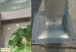 Carport Design Aluminium Toit Rond Polycarbonate 4,85 X 3 M Vis. Inox -Solid || Axi || EXIT TOYS Soldes Boutique carport design aluminium toit rond polycarbonate visserie inox 5m 6