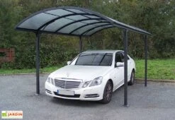 Carport Design En Aluminium à Toit Rond En Polycarbonate 305x485x250 -Solid || Axi || EXIT TOYS Soldes Boutique carport design en aluminium a toit rond en polycarbonate 305x485x250 1