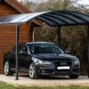 Carport Design En Aluminium à Toit Rond En Polycarbonate 305x485x250 -Solid || Axi || EXIT TOYS Soldes Boutique carport design en aluminium a toit rond en polycarbonate 305x485x250 2