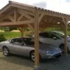 Carport Double En Bois Douglas Sans Couverture -Solid || Axi || EXIT TOYS Soldes Boutique carport deux voitures bois douglas