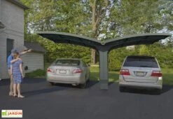 Carport Double Arizona Breeze 4,95 X 5,78 M Gris | Palram - Canopia