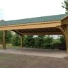 Carport 3 Voitures En Bois Traité Revelatio 3 - 49 M² -Solid || Axi || EXIT TOYS Soldes Boutique carport en bois 3 voitures revelatio jagram