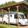 Carport Camping-Car Bois Traité Autoclave (802x404) -Solid || Axi || EXIT TOYS Soldes Boutique carport en bois jardin