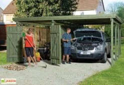 Carport En Bois PLUS XL (5x6) -Solid || Axi || EXIT TOYS Soldes Boutique carport en bois plus xl 5x6