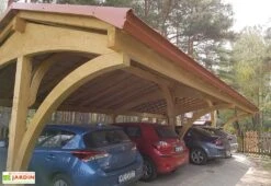 Carport 4 Voitures En Bois Traité Revelatio 4 - 69 M² -Solid || Axi || EXIT TOYS Soldes Boutique carport en bois revelatio 4 vehicules 12 x 6 m jagram