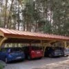 Carport 4 Voitures En Bois Traité Revelatio 4 - 69 M² -Solid || Axi || EXIT TOYS Soldes Boutique carport en bois revelatio 4 vehicules jagram shingle