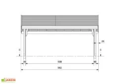 Carport 2 Voitures En Bois Traité Revelatio 2 - 34 M² -Solid || Axi || EXIT TOYS Soldes Boutique carport epicea massif traite et lamelle colle revelatio 3