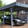 Carport En Bois Braité 1 Voiture 13,3 M² - Louison -Solid || Axi || EXIT TOYS Soldes Boutique carport jardin bois teinte