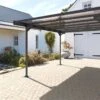 Carport En Métal Aluminium, Acier Et Polycarbonate 5 X 3 M - Mistral -Solid || Axi || EXIT TOYS Soldes Boutique carport metal toit plat aluminium polycarbonate 2