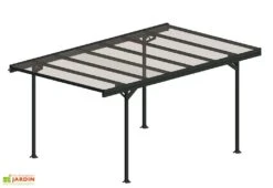 Carport En Métal Aluminium, Acier Et Polycarbonate 5 X 3 M - Mistral -Solid || Axi || EXIT TOYS Soldes Boutique carport metal toit plat aluminium polycarbonate