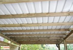 Carport En Bois Traité 2 Voitures 38 M² - Shelty 2 -Solid || Axi || EXIT TOYS Soldes Boutique carport shelty deux voiture 3