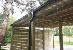 Carport En Bois Traité 2 Voitures 38 M² - Shelty 2 -Solid || Axi || EXIT TOYS Soldes Boutique carport shelty deux voiture 5