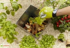 Carré Potager En Bois Avec Composteur Keyhole Garden 120 X 115 Cm -Solid || Axi || EXIT TOYS Soldes Boutique carre potager autonome bois douglas composteur 120x120cm 1