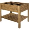 Carré Potager En Bois Autoclave Sur Pieds 120 X 80 Cm H. 88 Cm - Ventspils -Solid || Axi || EXIT TOYS Soldes Boutique carre potager bois sureleve ekju 253478
