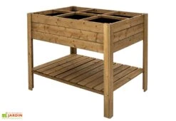 Carré Potager En Bois Autoclave Sur Pieds 120 X 80 Cm H. 88 Cm - Ventspils