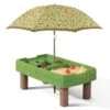 Step2 Table De Jeu Sable Et Eau Naturally Playful -Solid || Axi || EXIT TOYS Soldes Boutique centre activites table sable eau parasol enfants jardin naturally playful