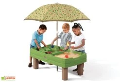 Step2 Table De Jeu Sable Et Eau Naturally Playful -Solid || Axi || EXIT TOYS Soldes Boutique centre activites table sable eau parasol enfants jardin naturally playful 3