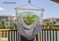 Chaise-hamac En Tissu - TranKil -Solid || Axi || EXIT TOYS Soldes Boutique chaise hamac balancelle anthracite 1