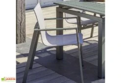 Salon De Jardin Haut 12 Places En Aluminium Et Textilène - Miami -Solid || Axi || EXIT TOYS Soldes Boutique chaise jardin aluminium miami 2