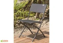 Chaise De Jardin Textilène Pliante Noire -Solid || Axi || EXIT TOYS Soldes Boutique chaise jardin aluminium noir textilene