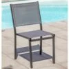 Chaise De Jardin Empilable En Aluminium Et Textilène Tolede Anthracite -Solid || Axi || EXIT TOYS Soldes Boutique chaise jardin empilable aluminium textilene tolede anthracite