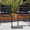 Chaise De Jardin Empilable En Métal Galvanisé Noir Zelie (lot De 4) -Solid || Axi || EXIT TOYS Soldes Boutique chaise jardin metal galvanise noir zelie