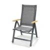 Chaise De Jardin Pliante En Aluminium Et Polyester Angela Deluxe